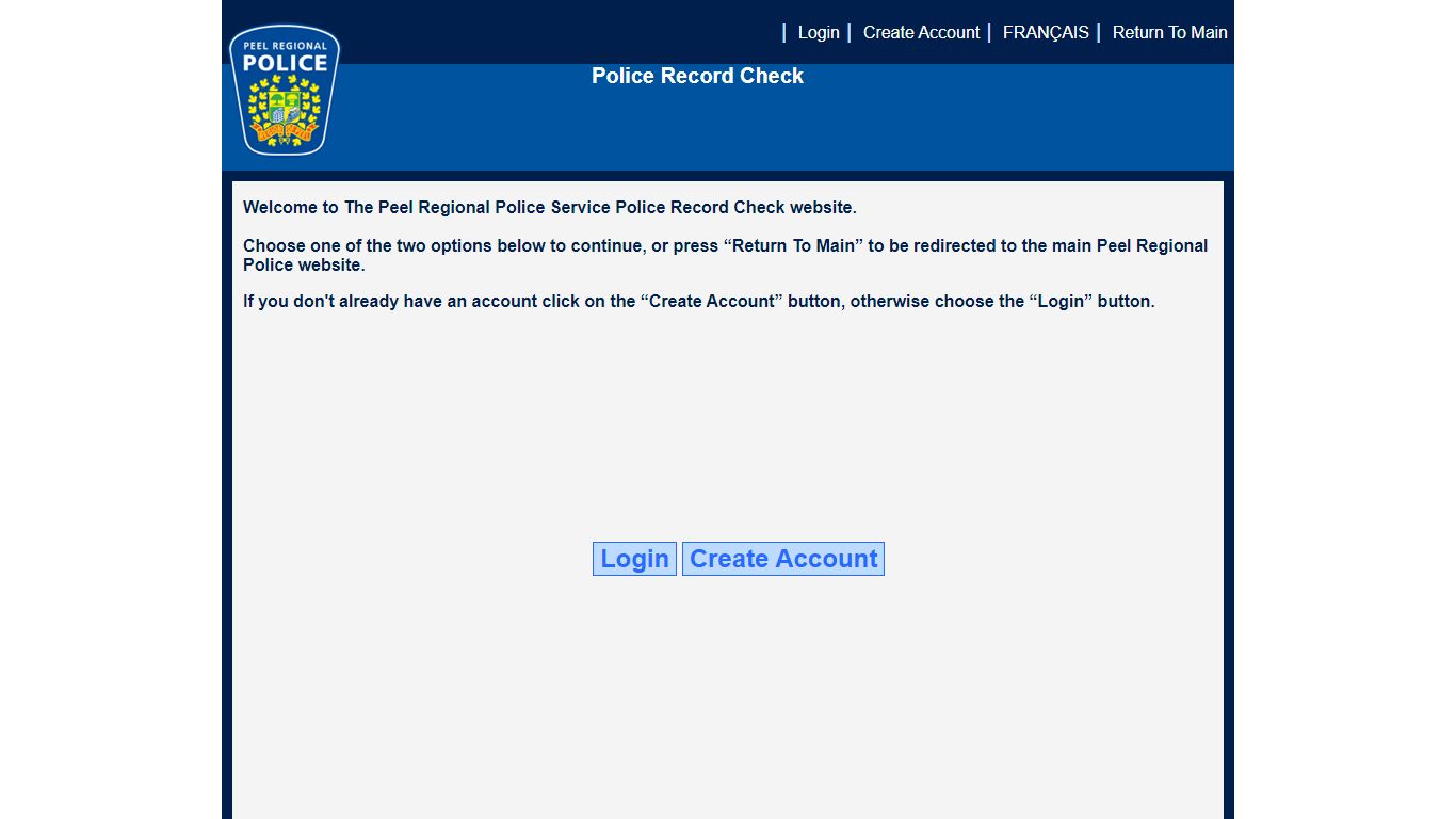 Police Record Check